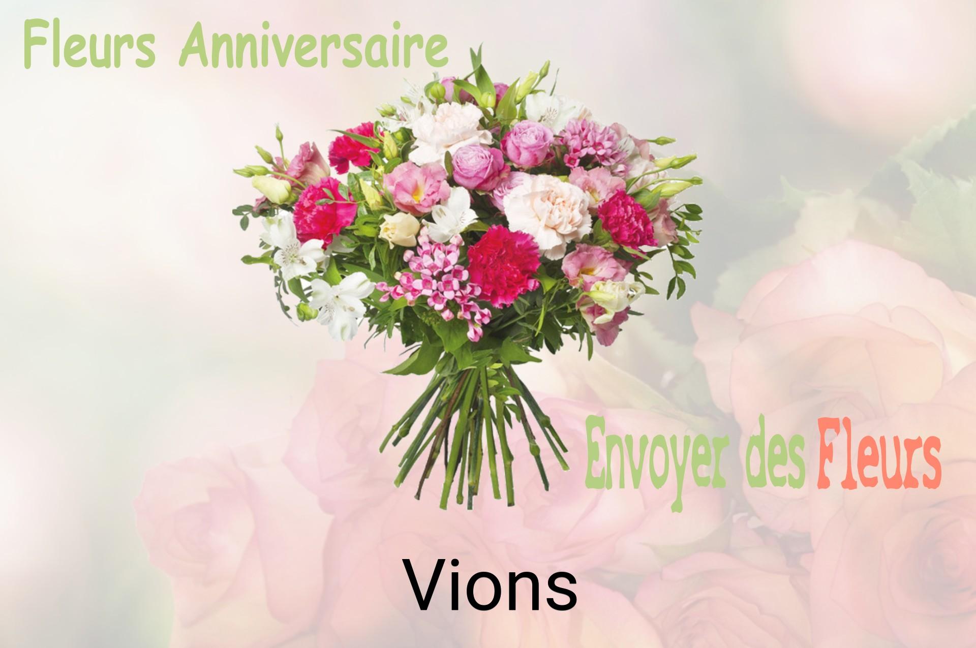 Bouquet de fleurs d’anniversaire livré à Vions